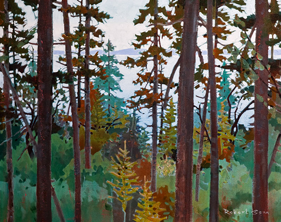 Painting of forest, by Robert Genn